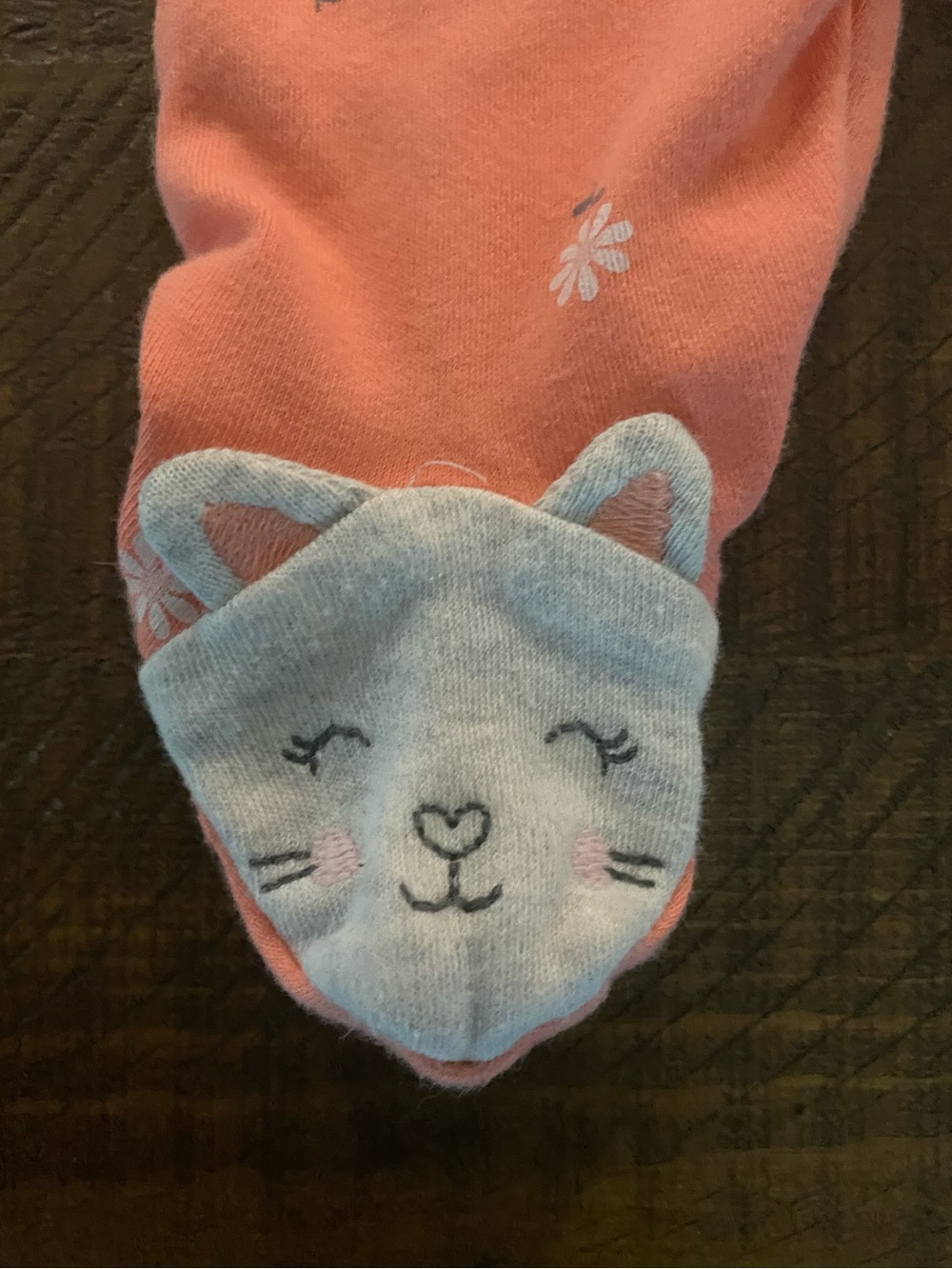 Newborn Baby Girls' Footed Pajama - Picture 2 of 5